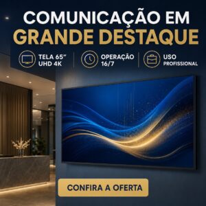 Monitor Profissional LG 65″ 4K 65UL3J-E Digital Signage